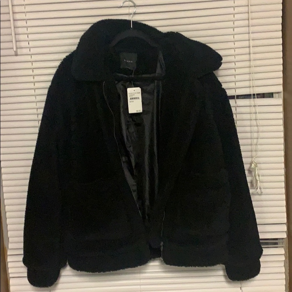 Black Fluffy Jacket Brand New